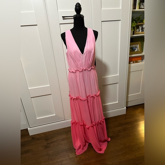 Aiden Mattox ombré pink evening gown. NWT size 10 fits a bit smaller. - Picture 1 of 7